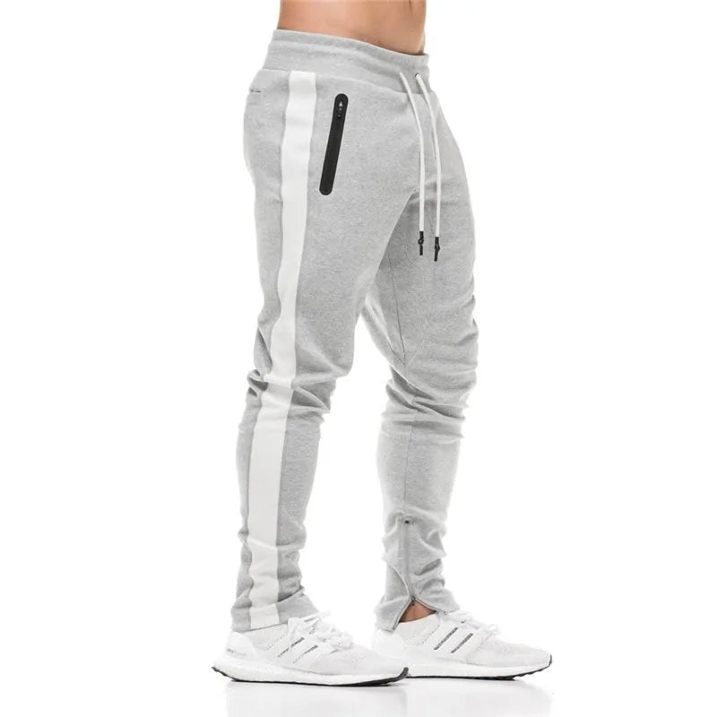 Men's Cotton Jogger Sportswear Pants: Casual Fitness Workout Skinny Sweatpants