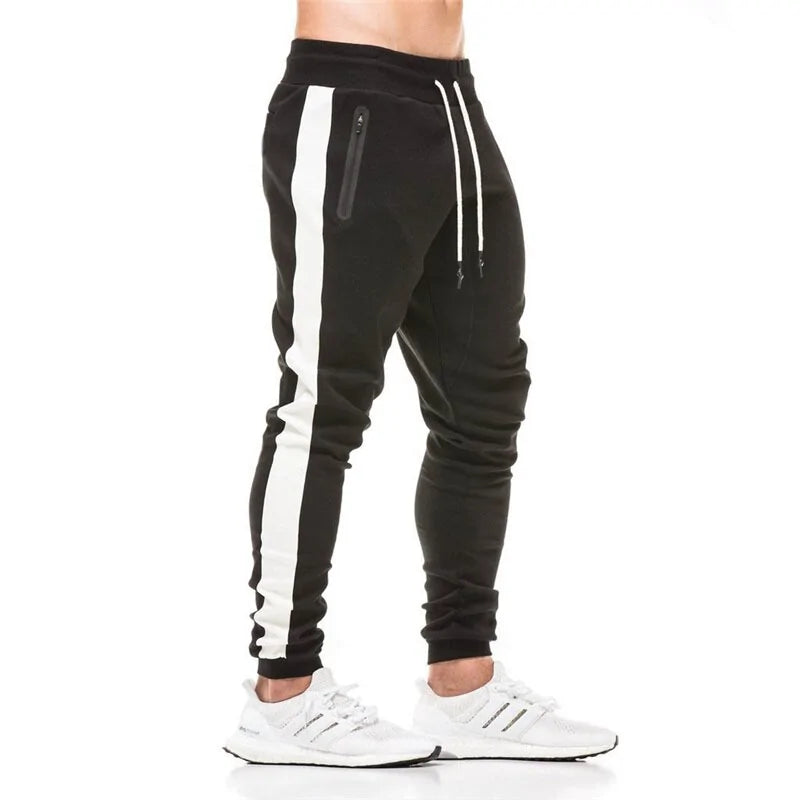 Men's Cotton Jogger Sportswear Pants: Casual Fitness Workout Skinny Sweatpants