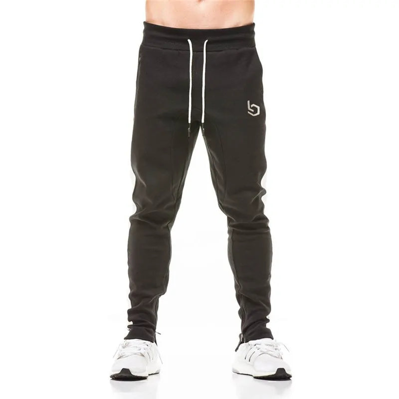 Men's Cotton Jogger Sportswear Pants: Casual Fitness Workout Skinny Sweatpants